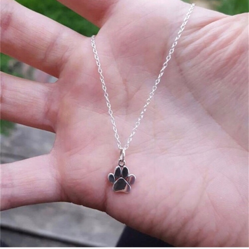 Silver Paw Necklace - Picture 2 of 2